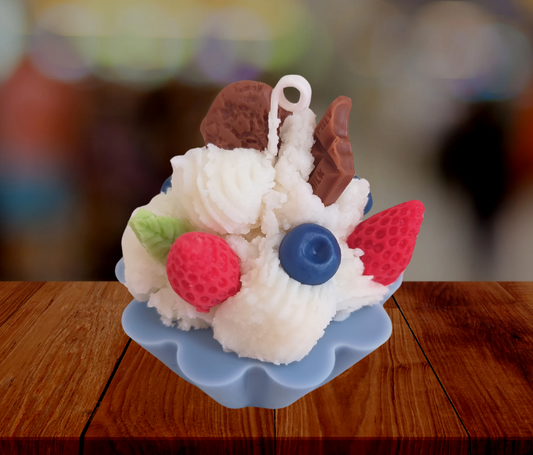 Vela en forma de cupcake – 100% cera de soja, hecha a mano