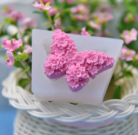 Vela en forma de mariposa – 100% cera de soja, hecha a mano